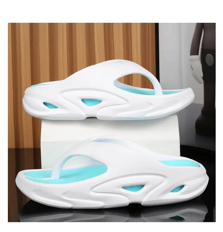 Men's 5.0 CM Slipper Black Green Thick Sole Casual Summer — feature 15