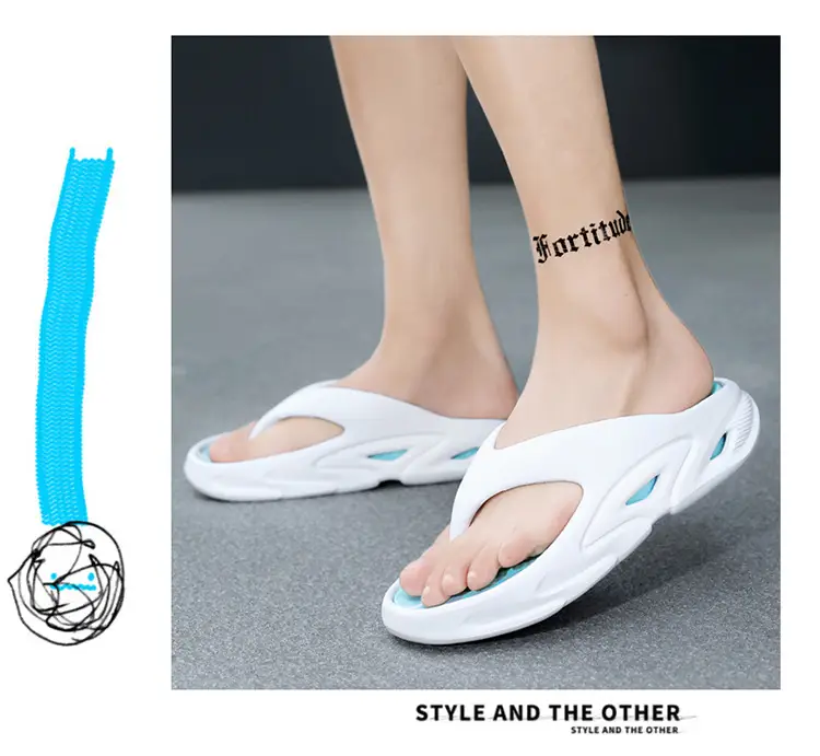Men's 5.0 CM Slipper Black Green Thick Sole Casual Summer — feature 16