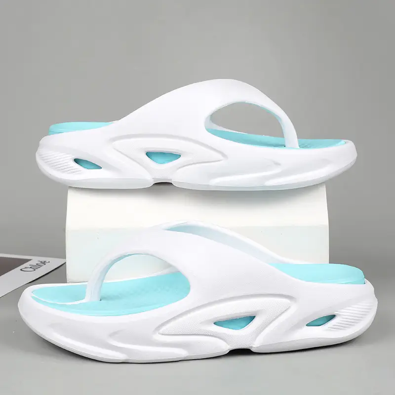Men's 5.0 CM Slipper Black Green Thick Sole Casual Summer