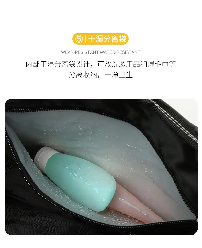 Wet & Dry Fitness Bag for Men Large Capacity Yoga Travel Bag — feature 16