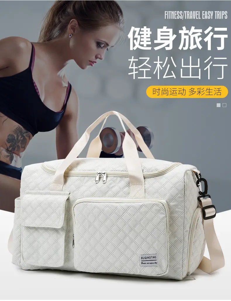 Wet & Dry Fitness Bag for Men Large Capacity Yoga Travel Bag — feature 4