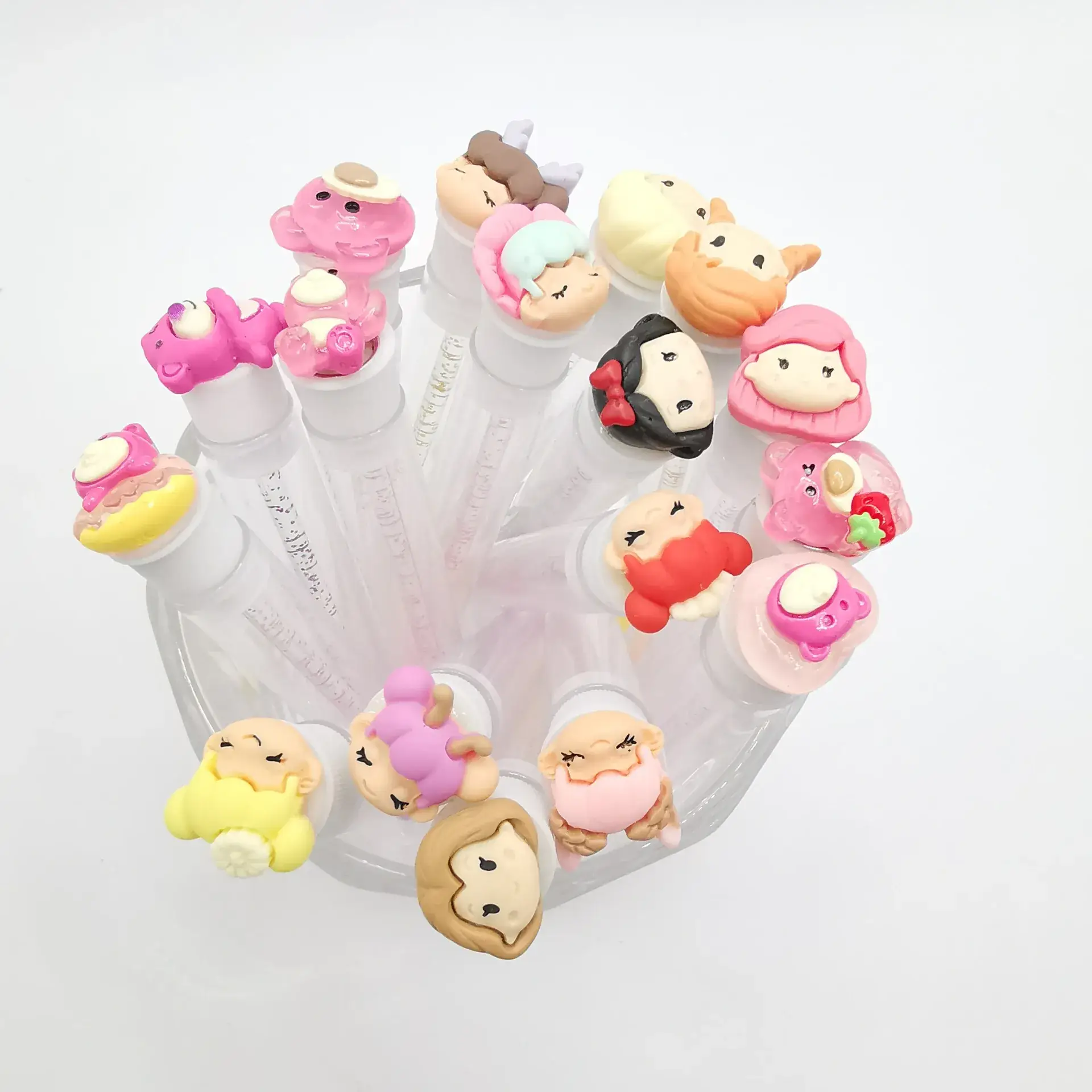 Portable Cartoon Mascara Brush with Crystal Rod