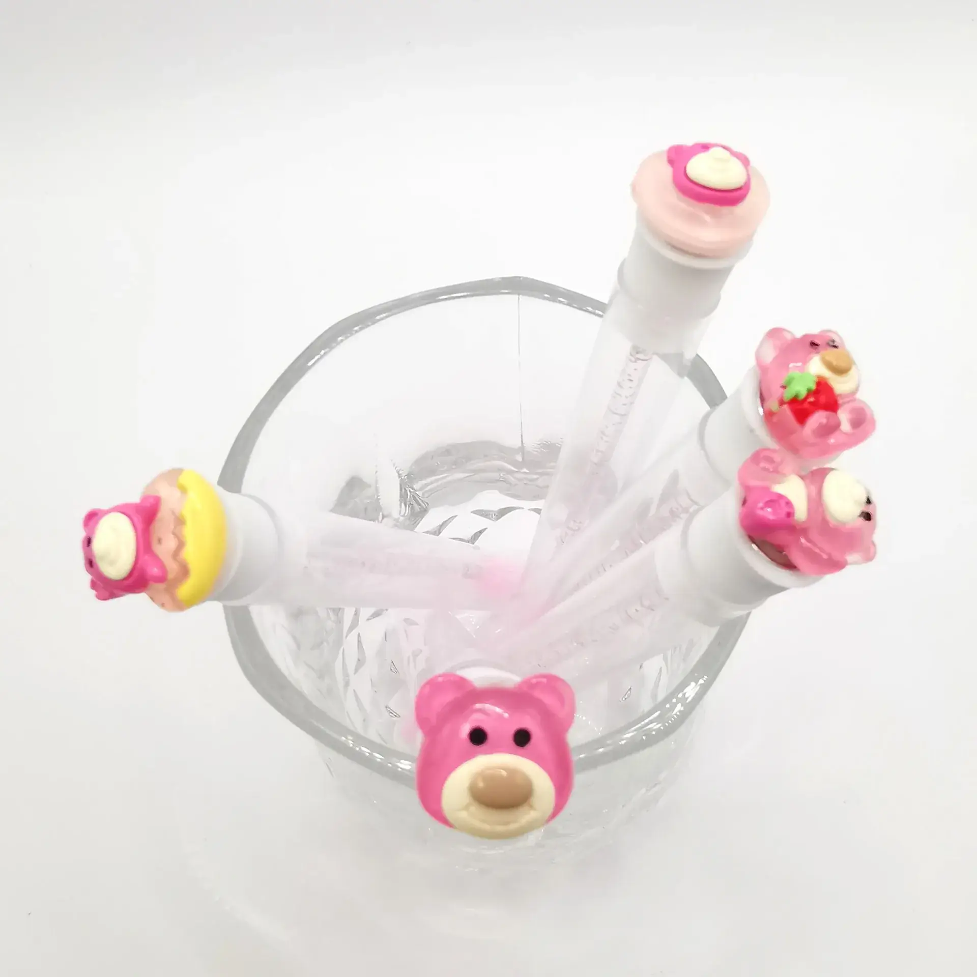Portable Cartoon Mascara Brush with Crystal Rod
