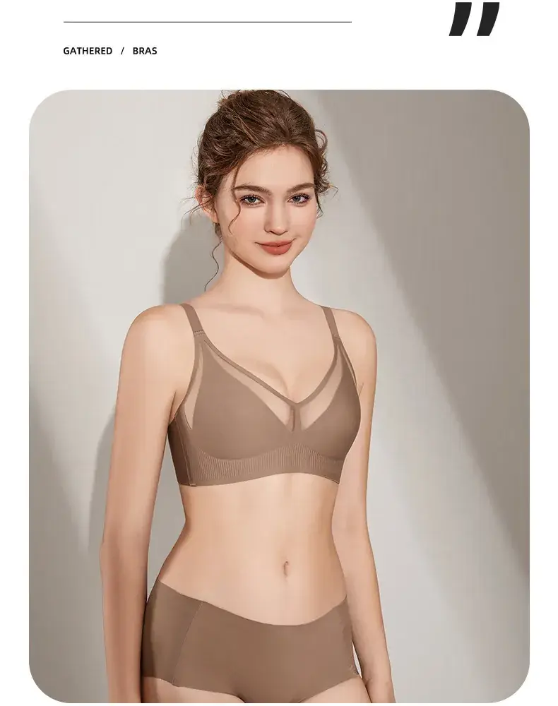 Light Luxury Thin Seamless Rabbit Ears Push Up Bra — feature 19