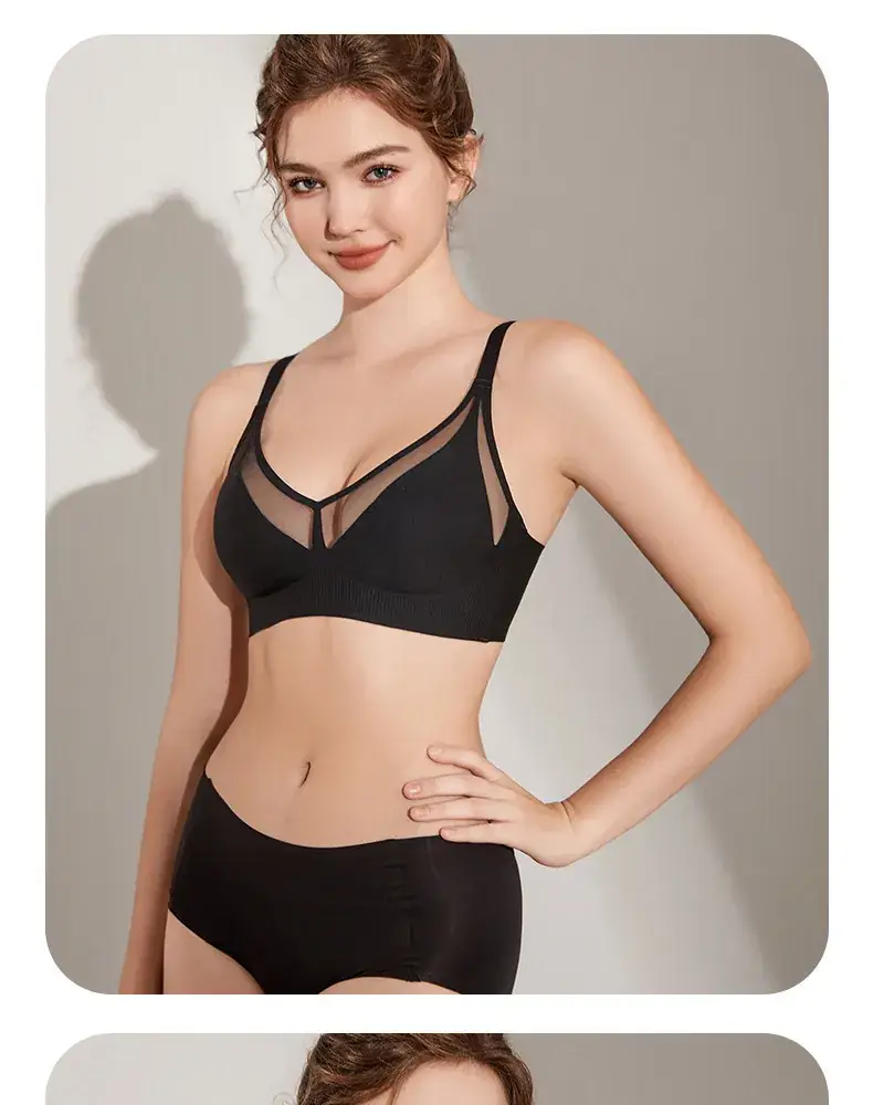 Light Luxury Thin Seamless Rabbit Ears Push Up Bra — feature 20