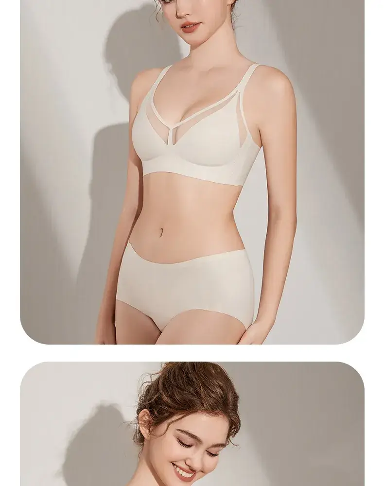 Light Luxury Thin Seamless Rabbit Ears Push Up Bra — feature 22