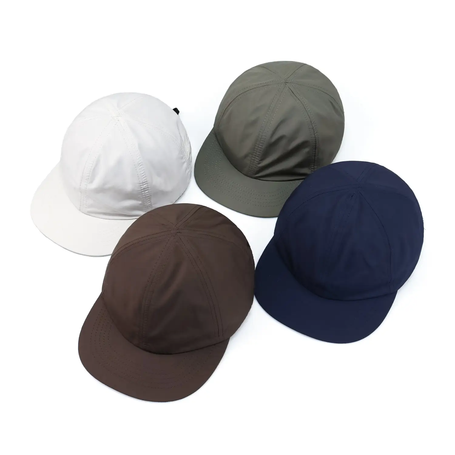 Olive Green Japanese Style Peaked Cap - Image 3