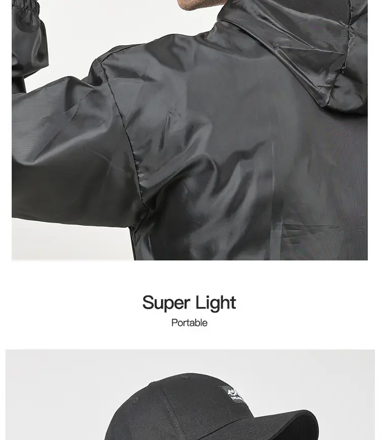 Men's Black Hooded Baseball Cap Outdoor Wear — feature 15