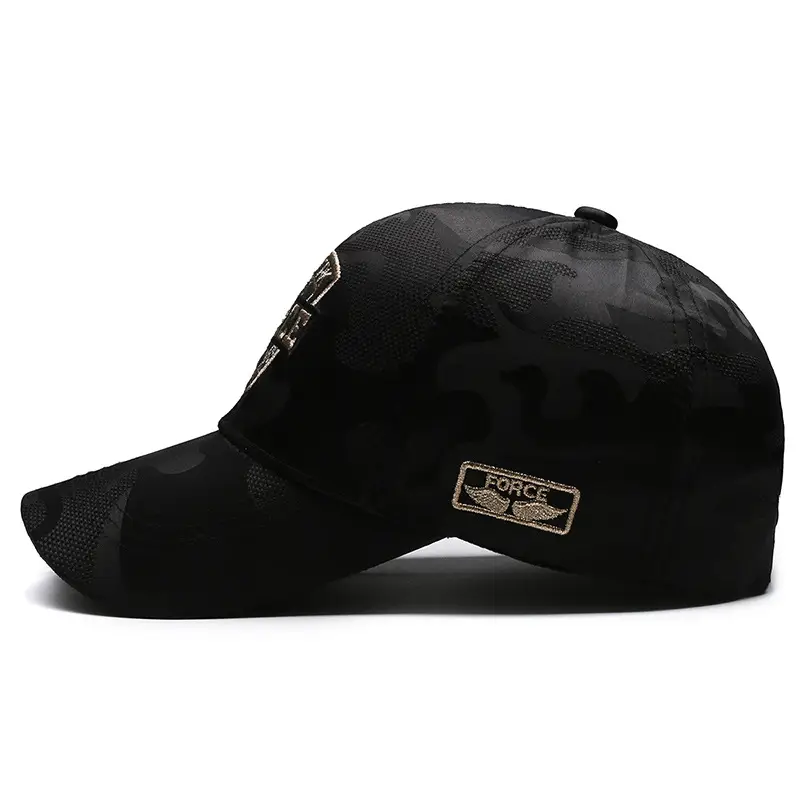 Seiko Men's Black Hard Top Baseball Cap Gold Line Embroidered Logo - Image 6