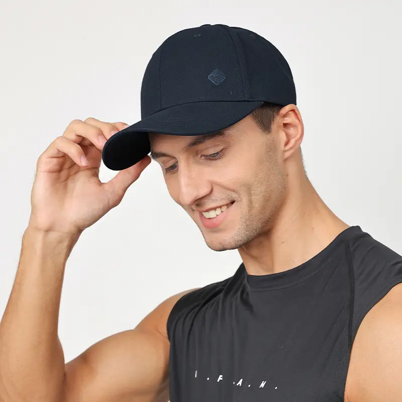 Men's Black Baseball Cap with UV & Sweat Resistant Design - Image 7