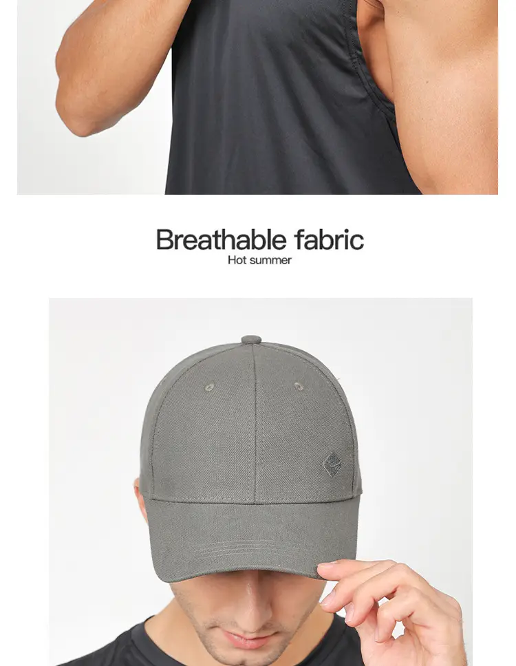 Men's Black Baseball Cap with UV & Sweat Resistant Design — feature 13