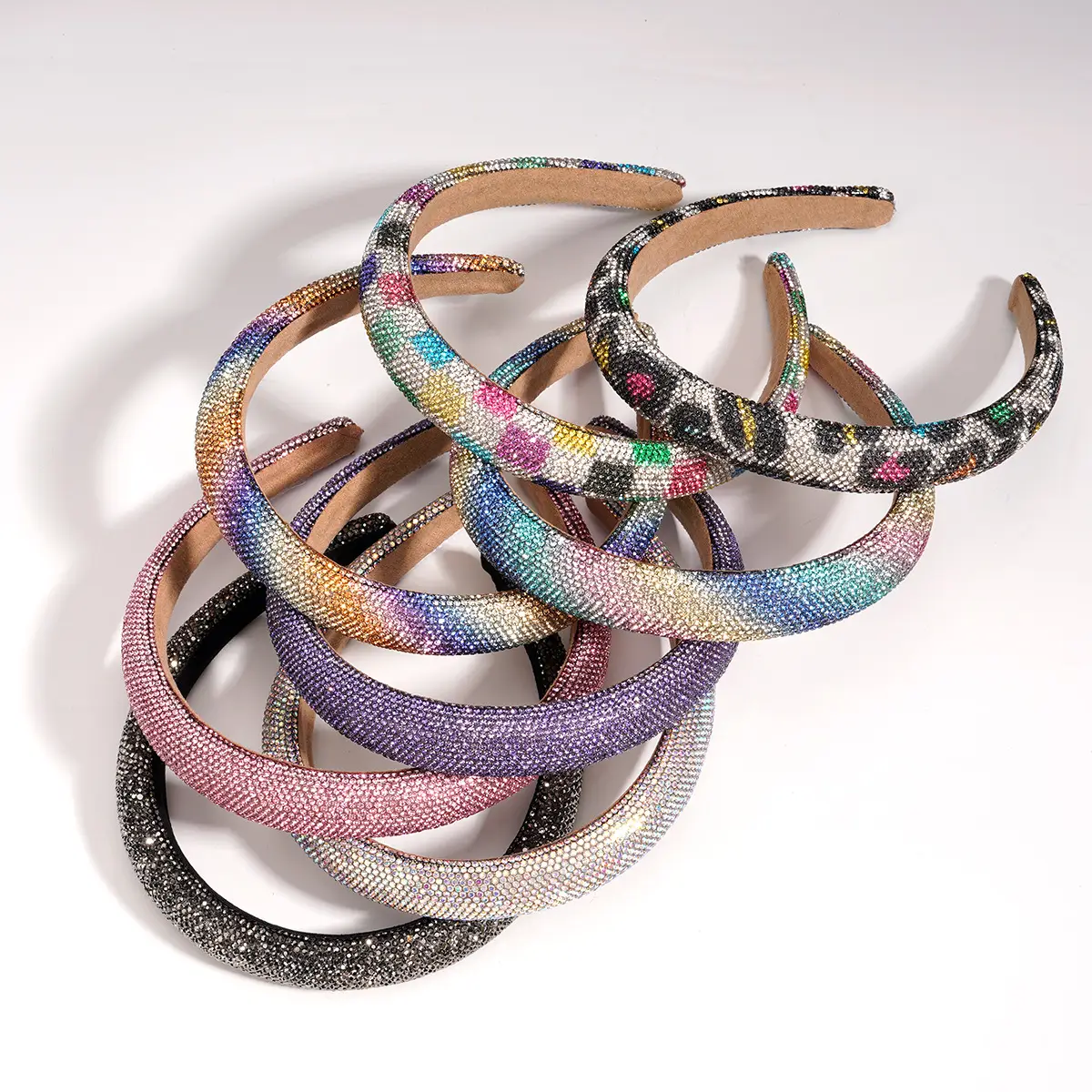 Purple Rhinestone Crossbody Headband 13cm - Image 3