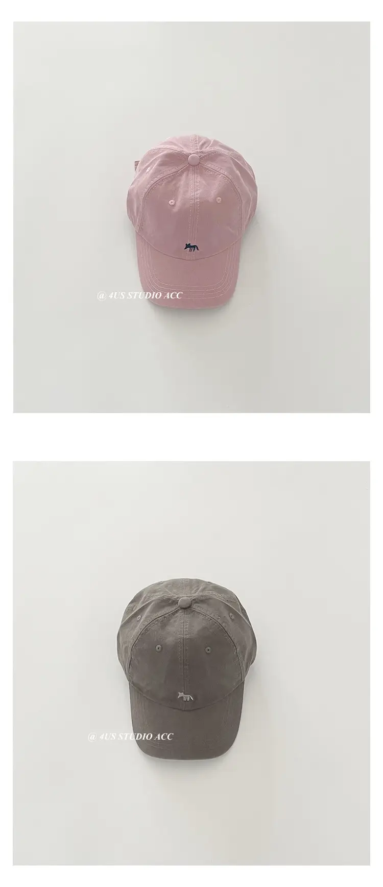 Beige Fox Embroidered Baseball Cap for Women — feature 5