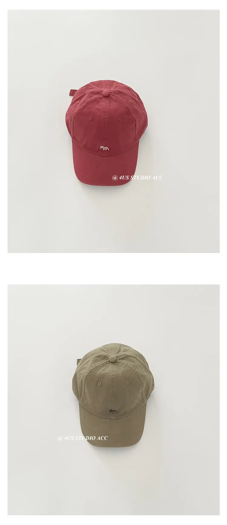 Beige Fox Embroidered Baseball Cap for Women — feature 7