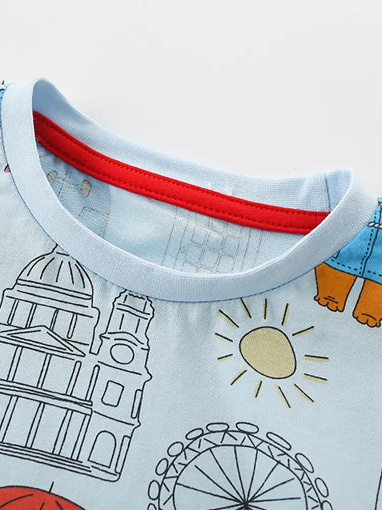 Malwee Boys Printed European T-Shirt Summer Casual Round Neck - Image 4