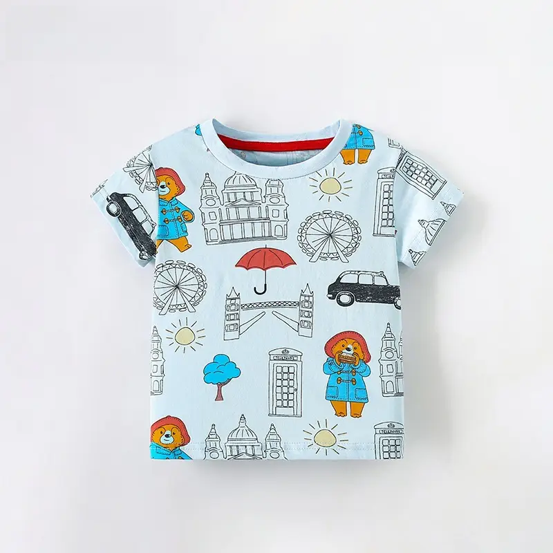 Malwee Boys Printed European T-Shirt Summer Casual Round Neck - Image 2