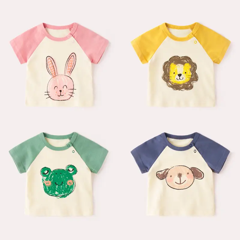 Summer Short Sleeve T-Strips for Kids Boys Girls — feature 10