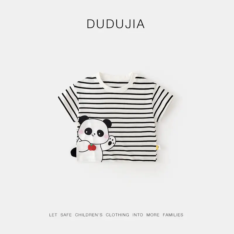 Summer Short Sleeve T-Strips for Kids Boys Girls - Image 5