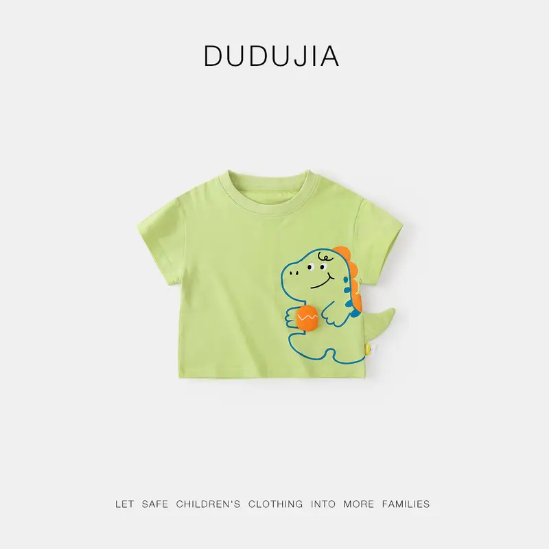 Summer Short Sleeve T-Strips for Kids Boys Girls - Image 3