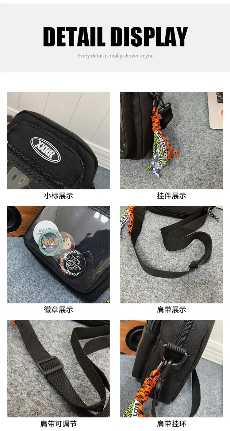 New Style Square Shoulder Bag for Couples Mobile Purse — feature 1