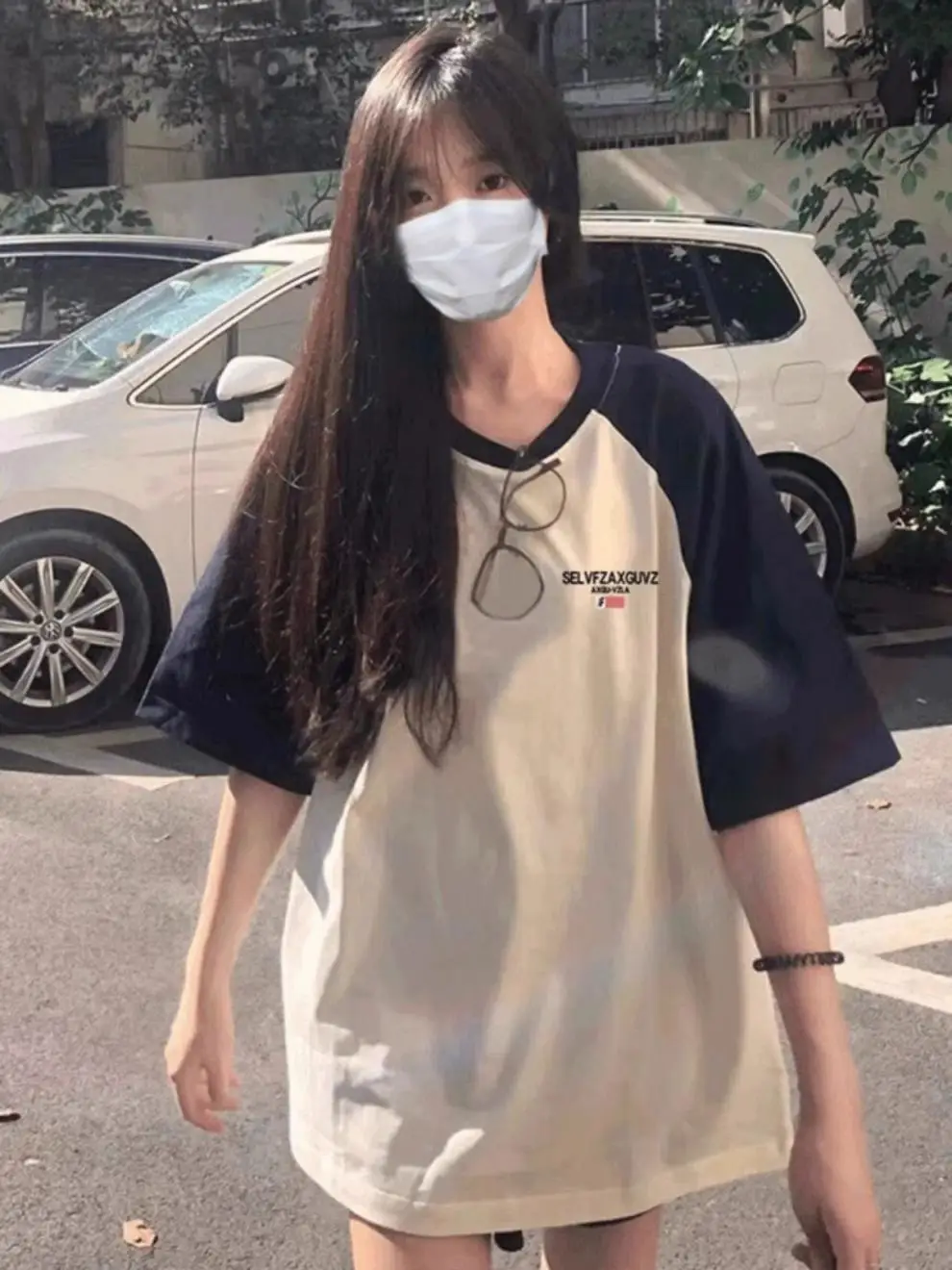 Women Cotton Raglan T-Shirt Summer 2024 Plus Size — feature 5