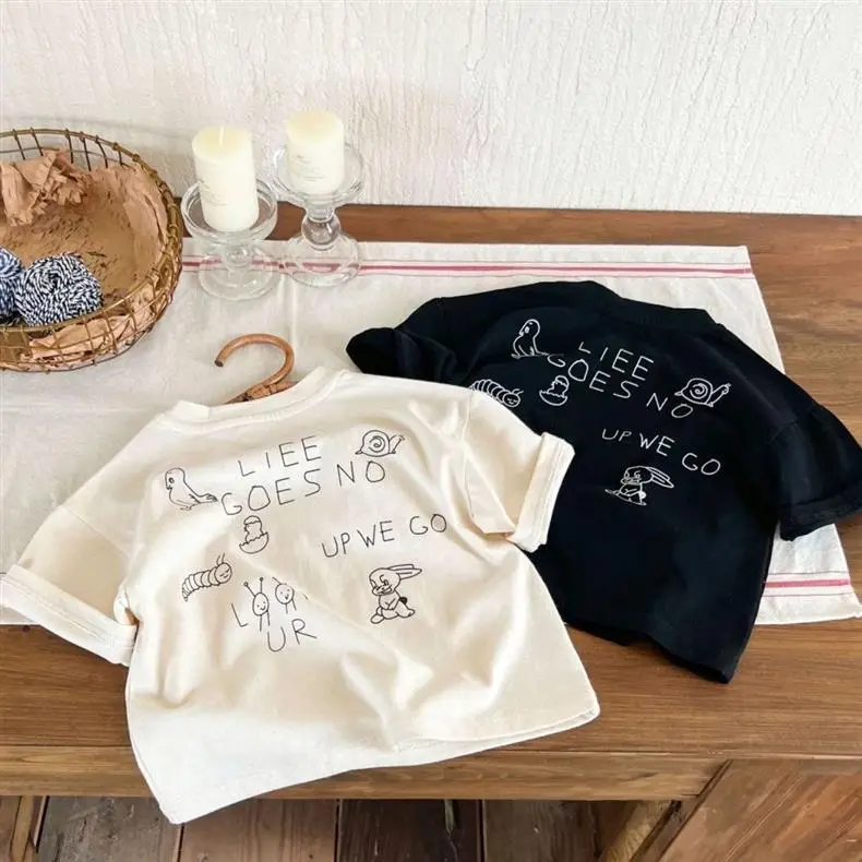 Boys Cotton Printed T-Shirt Summer Loose Fit — feature 4