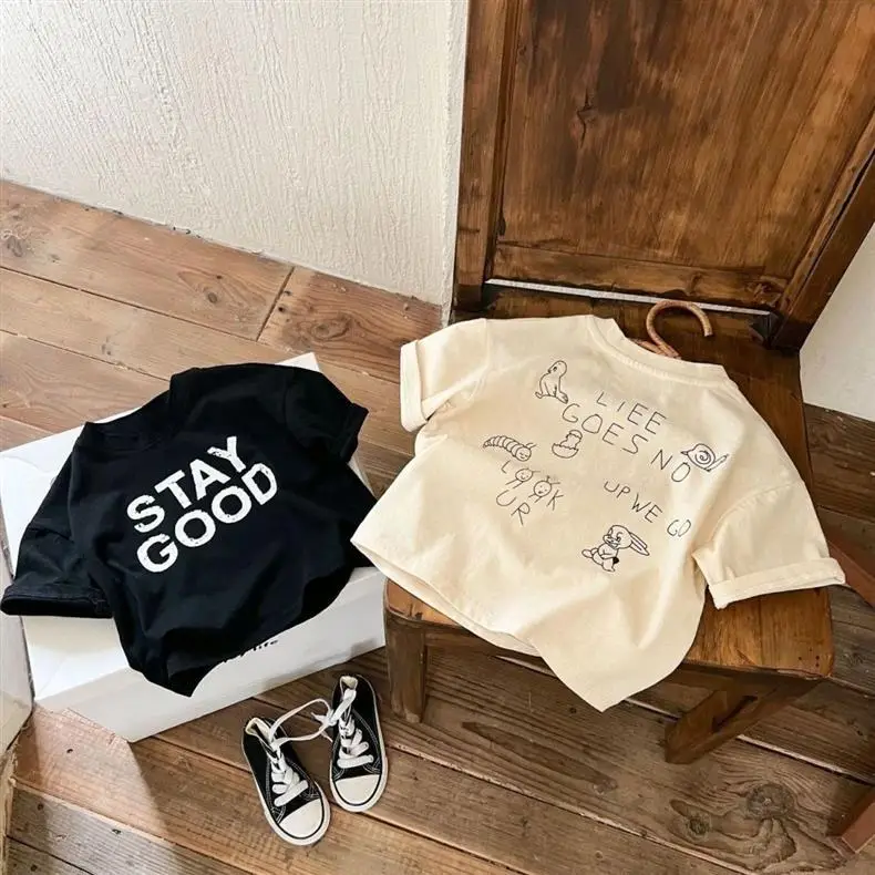 Boys Cotton Printed T-Shirt Summer Loose Fit — feature 5