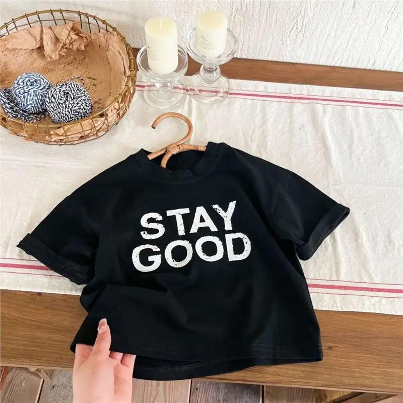 Boys Cotton Printed T-Shirt Summer Loose Fit