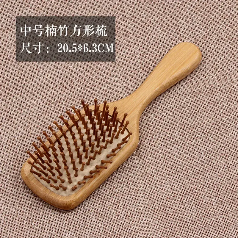Bamboo Hair Brush for Hair Care and Modeling