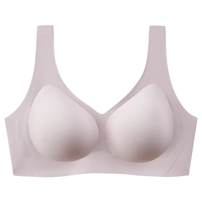 Seamless Soft Support Bra for Large Busts, Minimizing and Gathering, Semi-Fixed Cup Women's Bra, Latex Wholesale, Ultra-Soft with a High-End Feel