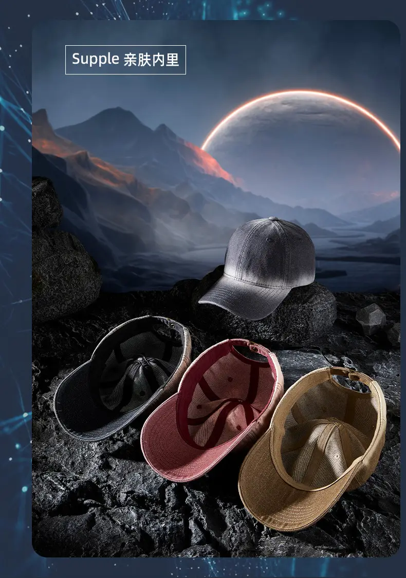 Korean Style Soft Top Peaked Cap Gradient Denim 2025 — feature 12