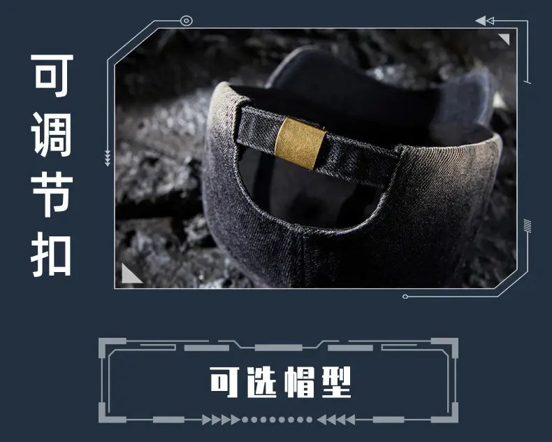 Korean Style Soft Top Peaked Cap Gradient Denim 2025 — feature 31