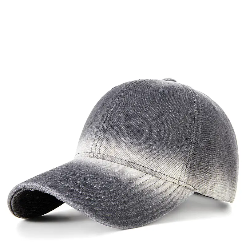 Korean Style Soft Top Peaked Cap Gradient Denim 2025 - Image 2