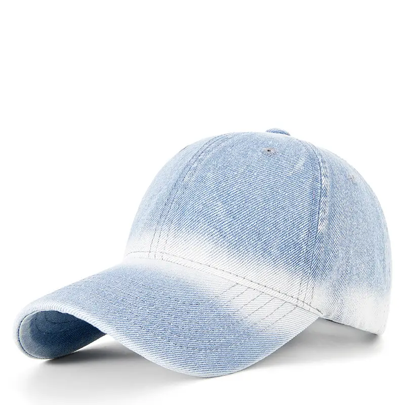 Korean Style Soft Top Peaked Cap Gradient Denim 2025 - Image 4