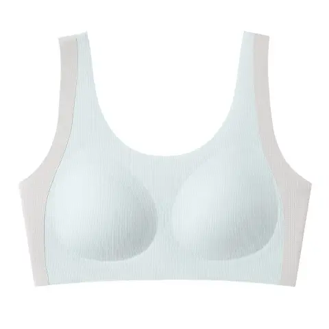 Junior High School Student Underwear Ice Silk Seamless Youth Student Development Period Girl Bra Summer Breathable Sports Vest
