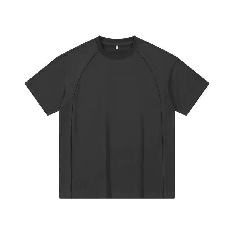 Dengjue Men's 230G Cotton Short Sleeve T-Shirt Olive Black - Image 6