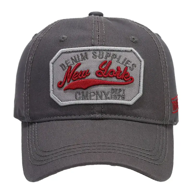Women's Gray Retro Washed Baseball Cap 54-60cm - Image 11