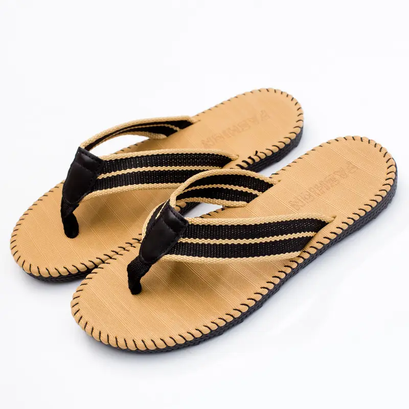 Flip flops men's summer Korean style men's beach slippers sandals Flip-Flops flip-flops same style Internet celebrity slippers fashion - Image 4