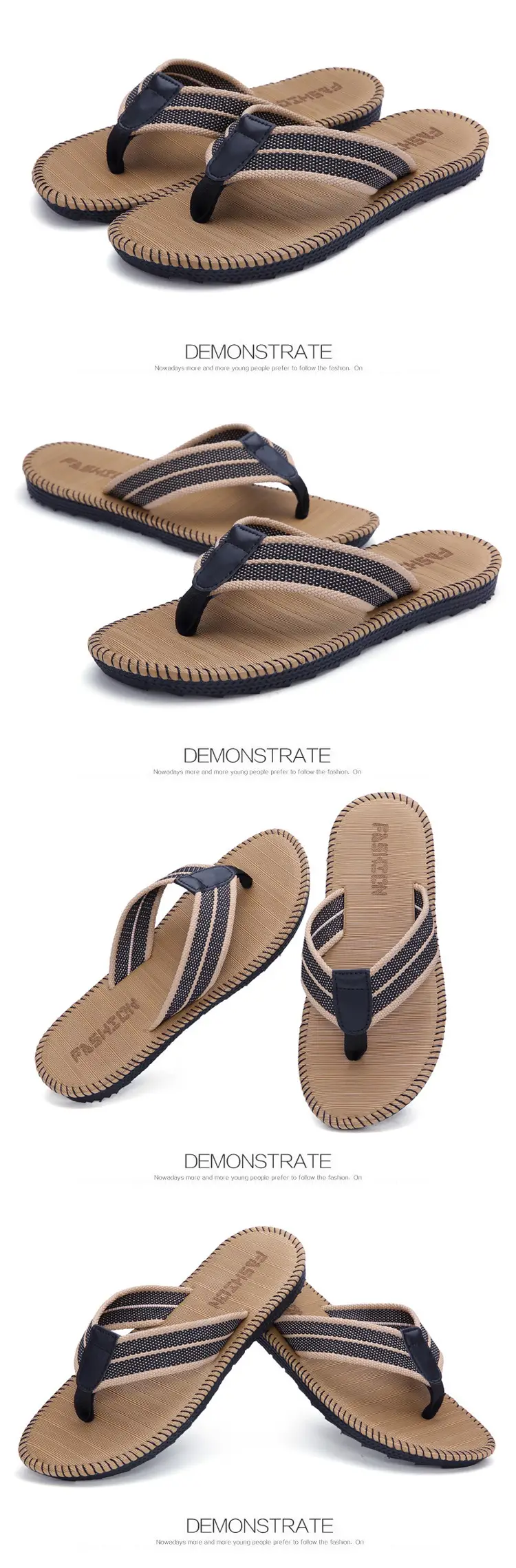 Flip flops men's summer Korean style men's beach slippers sandals Flip-Flops flip-flops same style Internet celebrity slippers fashion — feature 6