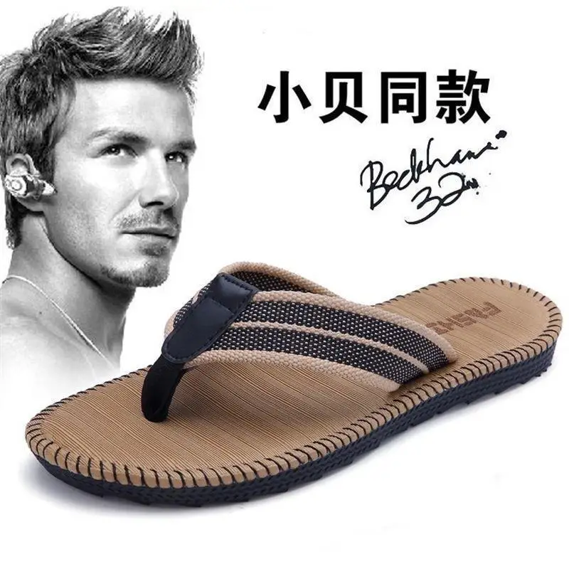 Flip flops men's summer Korean style men's beach slippers sandals Flip-Flops flip-flops same style Internet celebrity slippers fashion - Image 3