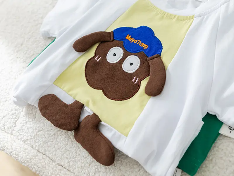 2024 Boys Cotton T-Shirt Suit Korean Cartoon Shorts — feature 13