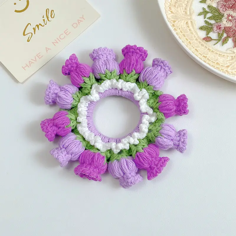 Red Crocheted Hair Band for Women