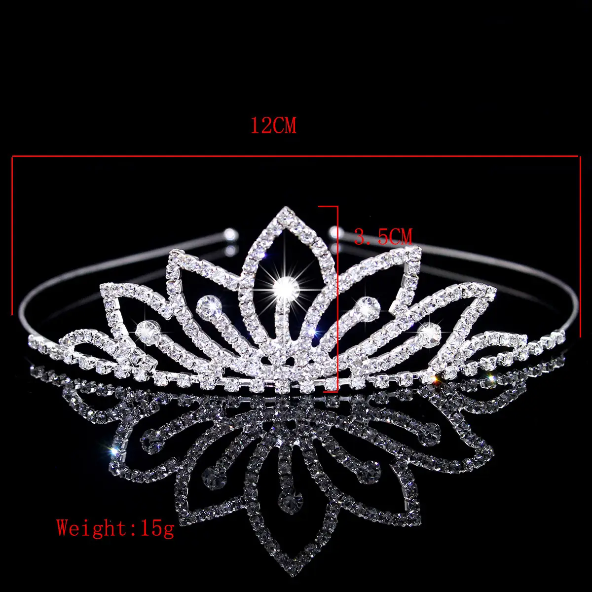 Cross-Border Bridal Hair Hoop Set with Rhinestones - Image 26