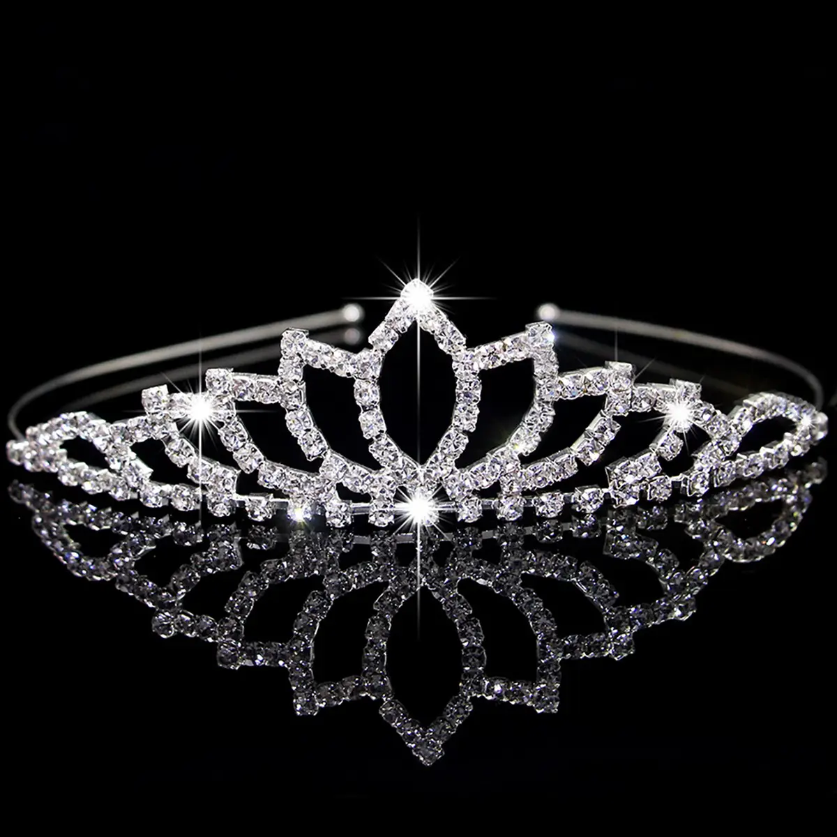 Cross-Border Bridal Hair Hoop Set with Rhinestones — feature 11