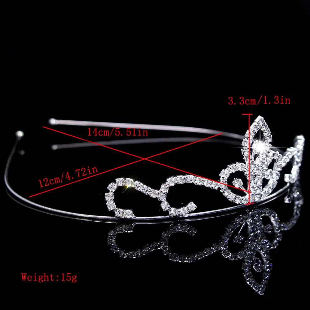 Cross-Border Bridal Hair Hoop Set with Rhinestones — feature 13