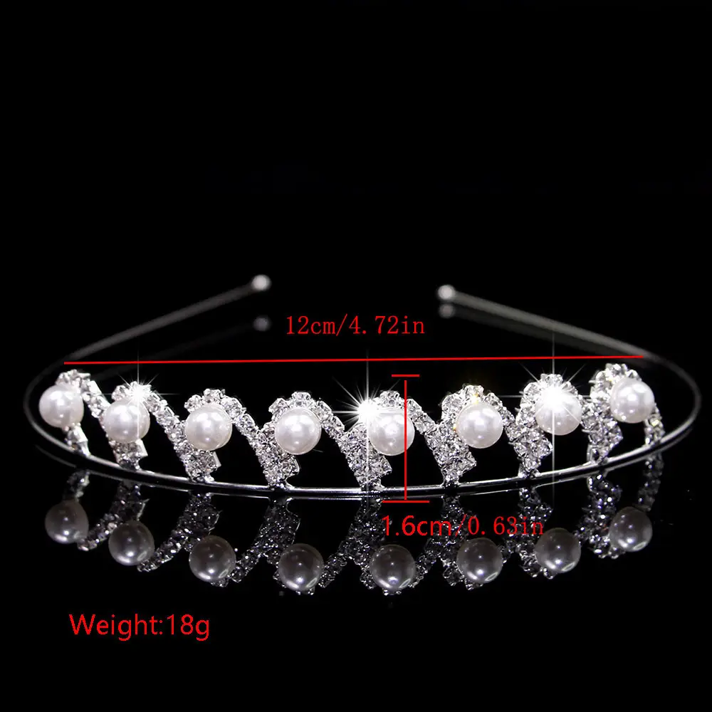 Cross-Border Bridal Hair Hoop Set with Rhinestones — feature 17
