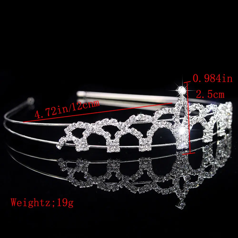 Cross-Border Bridal Hair Hoop Set with Rhinestones — feature 18