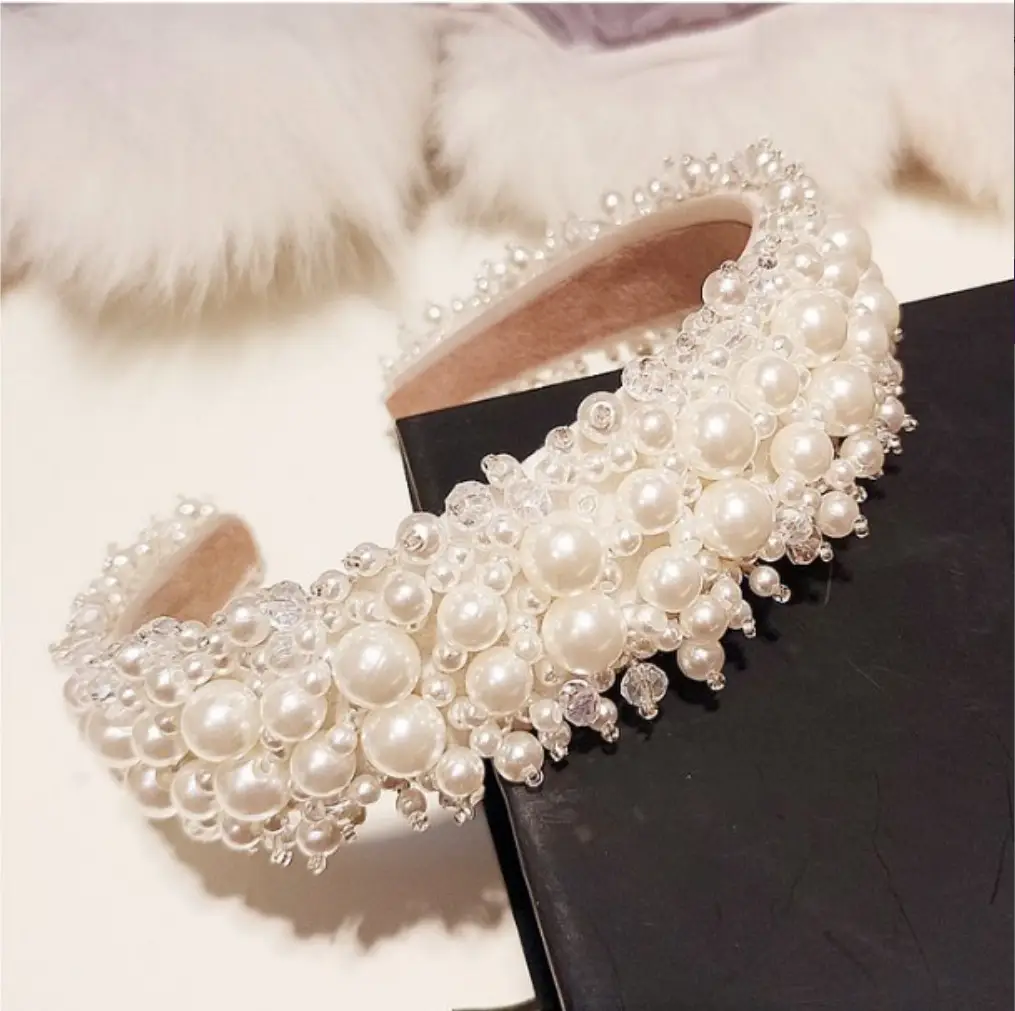 Cross-Border Bridal Hair Hoop Set with Rhinestones — feature 2