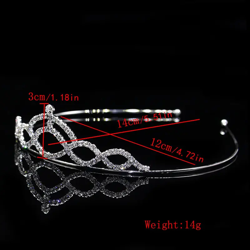 Cross-Border Bridal Hair Hoop Set with Rhinestones — feature 20