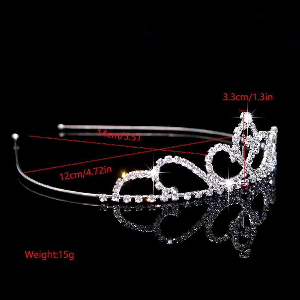 Cross-Border Bridal Hair Hoop Set with Rhinestones — feature 21